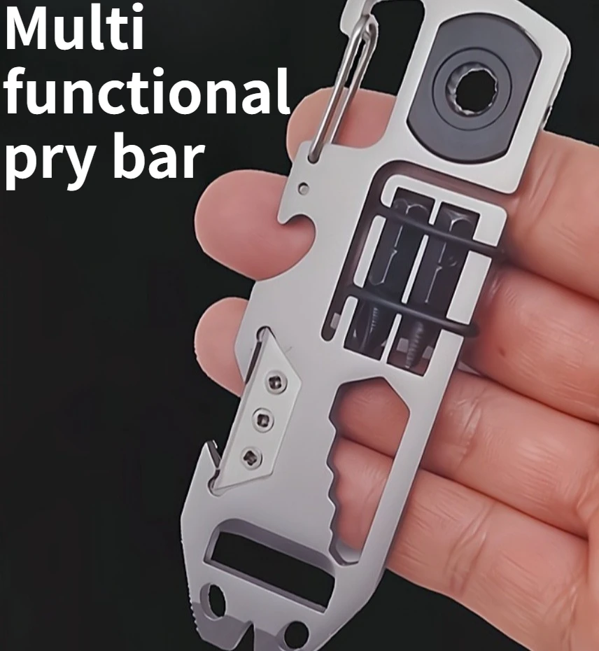 Outdoor Multi-purpose Self-defense Pry Bar Multifunctional Stainless Steel Ratchet Integrated EDC Tool
Outdoor Multi-purpose Self-defense Pry Bar Multifunctional Stainless Steel Ratchet Integrated EDC Tool