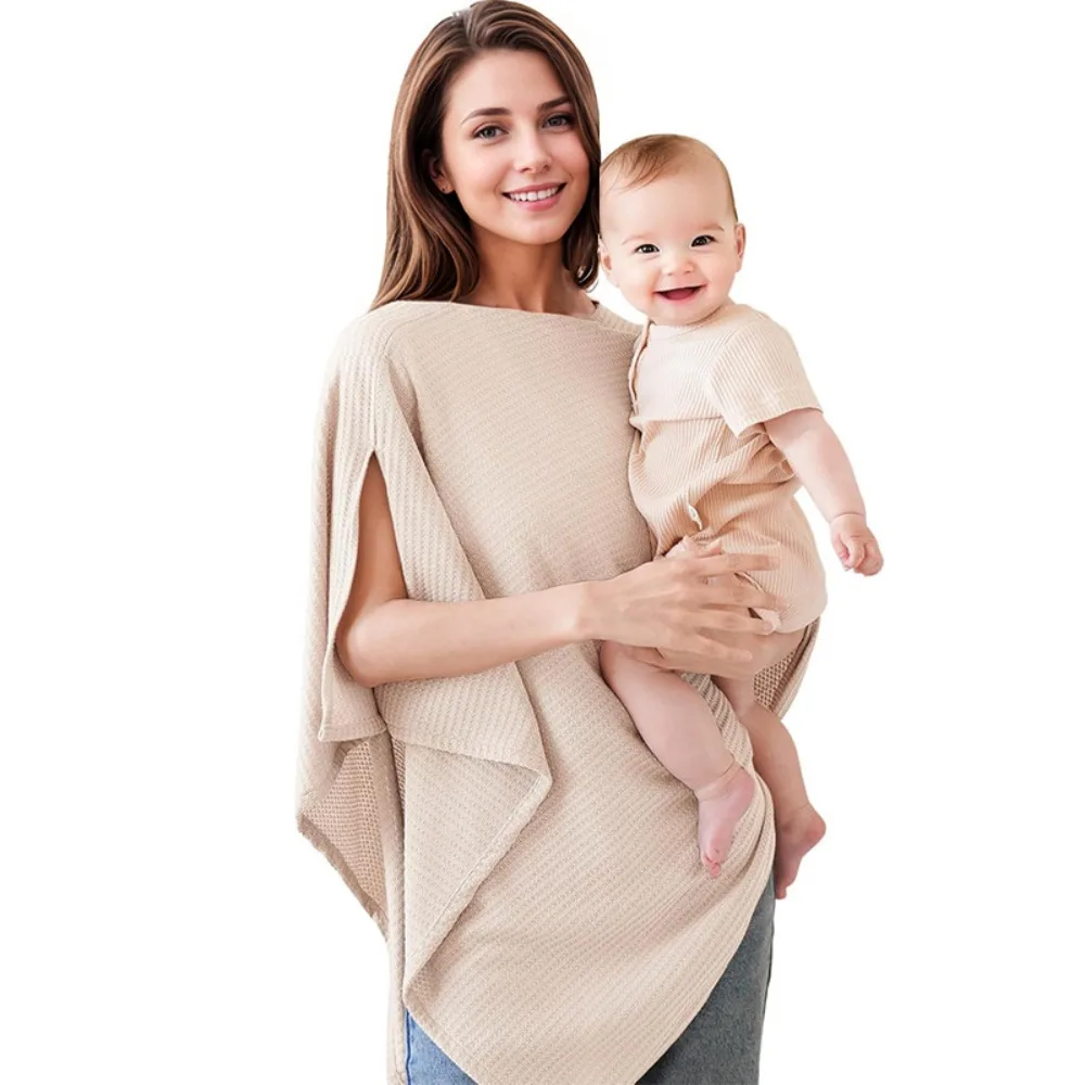 Soft Nursing Cover for Breastfeeding Breathable Waffle Knit Nursing Poncho Multi-Use Stretchy Feeding Shawl Newborn Essential
Soft Nursing Cover for Breastfeeding Breathable Waffle Knit Nursing Poncho Multi-Use Stretchy Feeding Shawl Newborn Essential