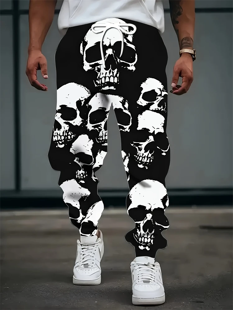 New Men's Loose And Casual 3D Printed Skeleton Sport Pants, Multi-functional And Fashionable Pocket Drawstring Sport Pants
New Men's Loose And Casual 3D Printed Skeleton Sport Pants, Multi-functional And Fashionable Pocket Drawstring Sport Pants