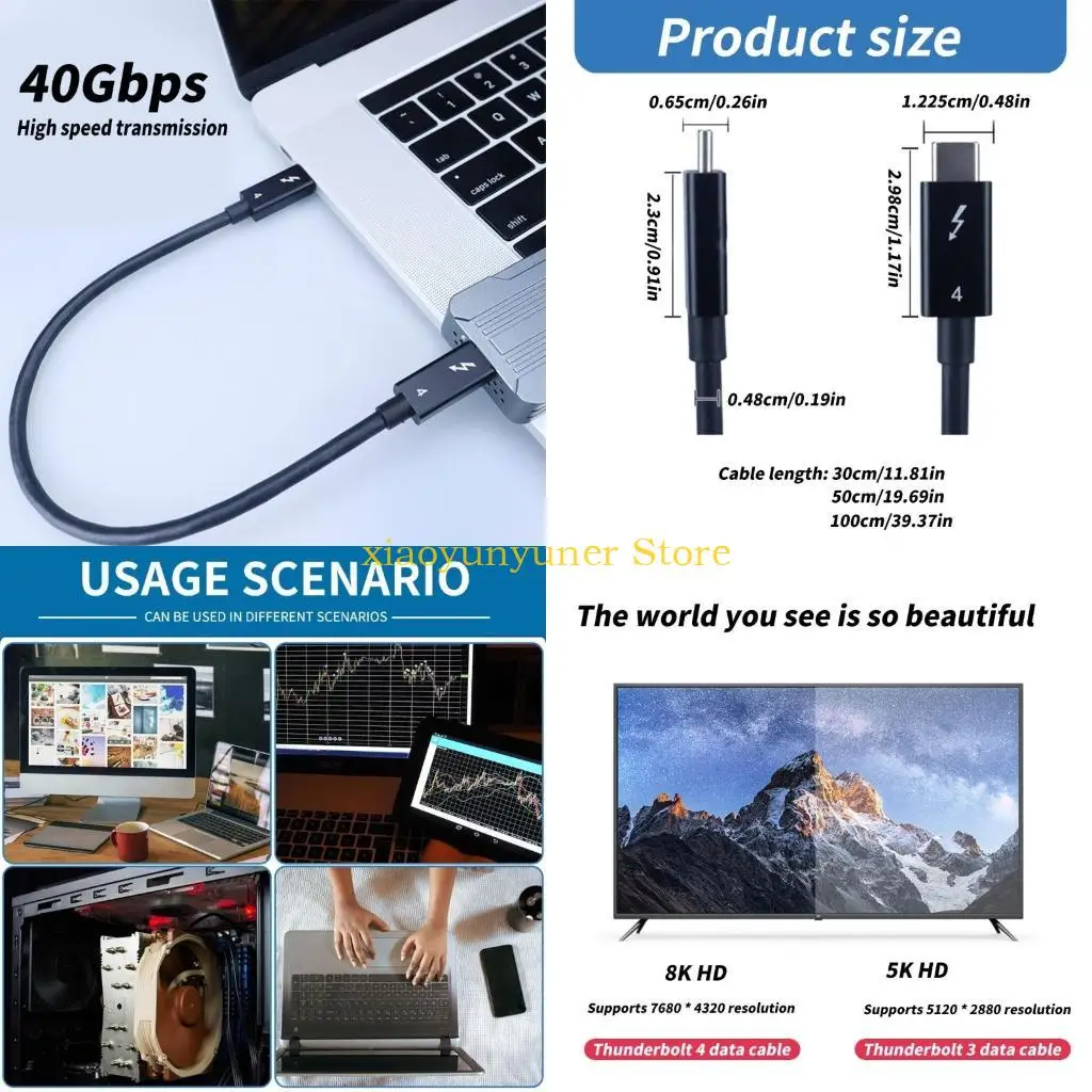 P9JB Fast USB C Cable Certified 40Gbps Data Transfer 8K60hz Display PD100W Charging Cord for Laptops Monitors
P9JB Fast USB C Cable Certified 40Gbps Data Transfer 8K60hz Display PD100W Charging Cord for Laptops Monitors