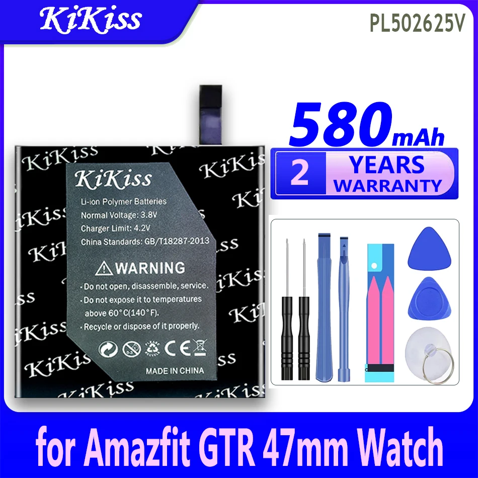 Мощная батарея 580 мАч KiKiss PL502625V (daipaixian) для часов huami Amazfit GTR 47 мм
Мощная батарея 580 мАч KiKiss PL502625V (daipaixian) для часов huami Amazfit GTR 47 мм