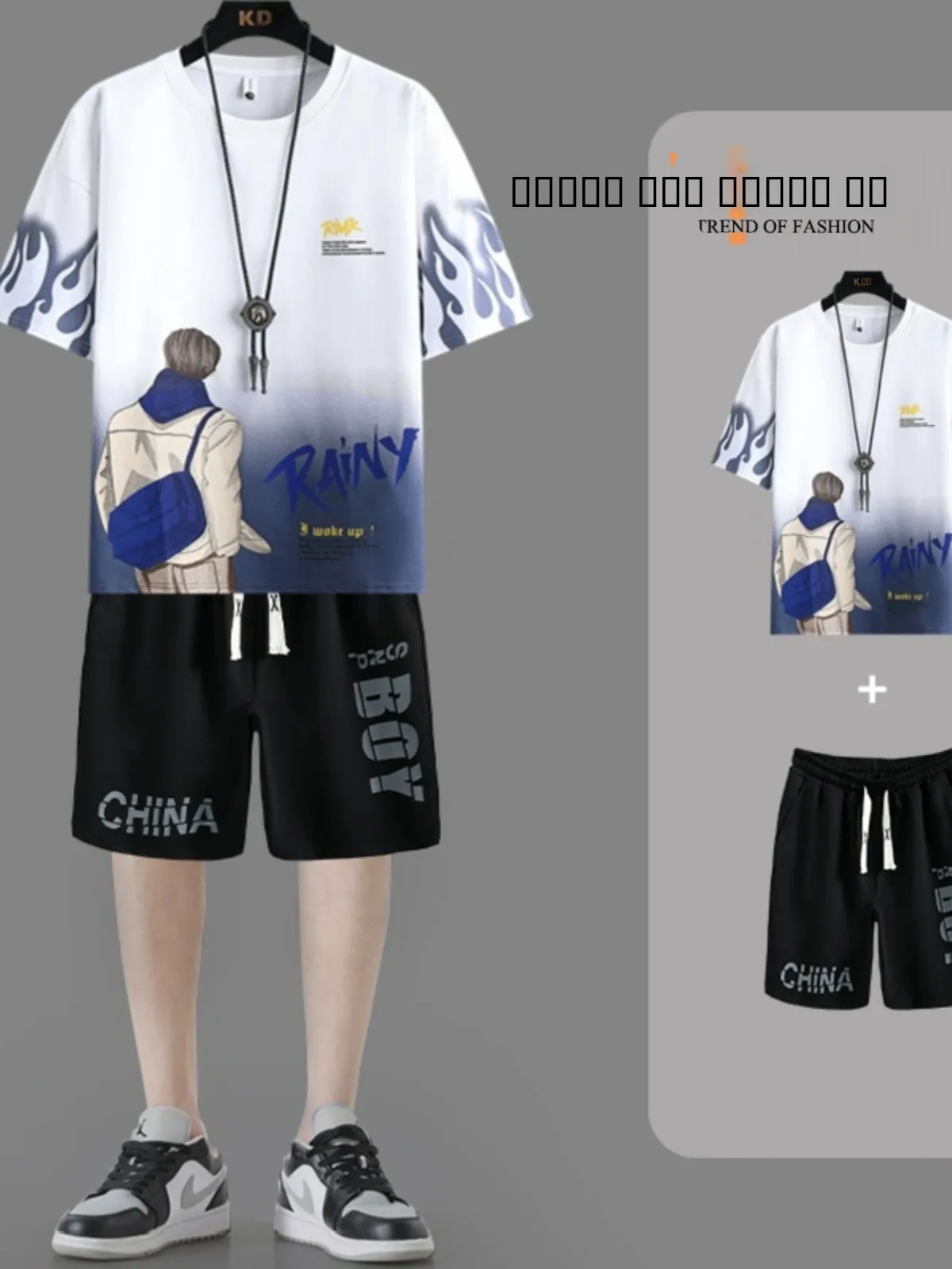 Летний комплект из чистого хлопка для подростков: тонкие шорты и футболка для учеников средней школы, повседневный спортивный костюм
Летний комплект из чистого хлопка для подростков: тонкие шорты и футболка для учеников средней школы, повседневный спортивный костюм