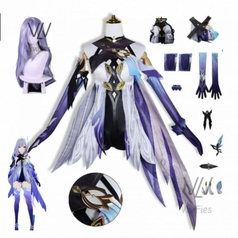 Genshin impact Skirk Cosplay Costume Outfit Dress Uniform Skirk Cosplay Full Set Wig Shoes Costume Props
Genshin impact Skirk Cosplay Costume Outfit Dress Uniform Skirk Cosplay Full Set Wig Shoes Costume Props