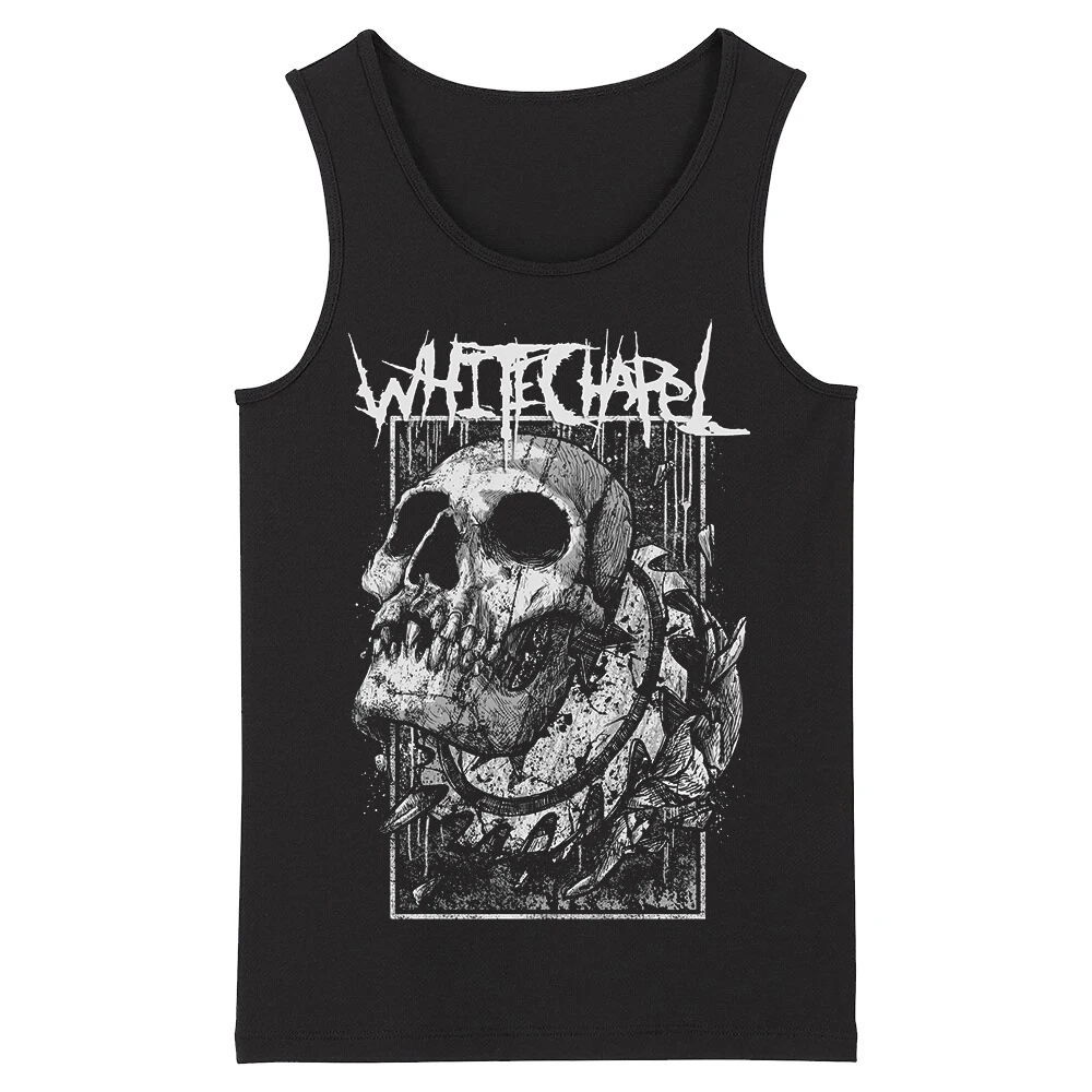 Whitechapel's Dark-themed Outfits for The Nuclear Metal Music Festival, Women's Vests with Pure Cotton Clipped Sleeves
Whitechapel's Dark-themed Outfits for The Nuclear Metal Music Festival, Women's Vests with Pure Cotton Clipped Sleeves