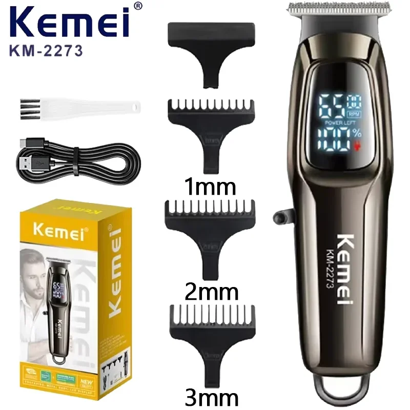 Kemei Professional Rechargeable Hair Trimmer Cordless T-Blade Zero Gapped Beard Trimmer Electric Hair Clipper Haircut Machine
Kemei Professional Rechargeable Hair Trimmer Cordless T-Blade Zero Gapped Beard Trimmer Electric Hair Clipper Haircut Machine