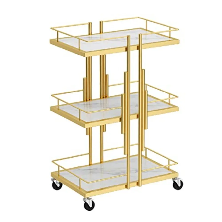 3-Tier Rolling Beauty Cart with Imitation Marble Shelves - Space-Saving Storage Trolley for Salon Home and Hotel - Stylish Util
3-Tier Rolling Beauty Cart with Imitation Marble Shelves - Space-Saving Storage Trolley for Salon Home and Hotel - Stylish Util