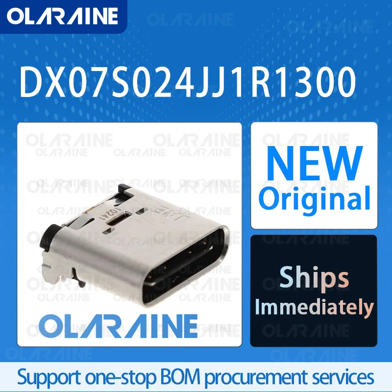20/50/100Pcs DX07S024JJ1R1300 100% brand new and original IC chip USB connector 24 Contact 48 V 
20/50/100Pcs DX07S024JJ1R1300 100% brand new and original IC chip USB connector 24 Contact 48 V