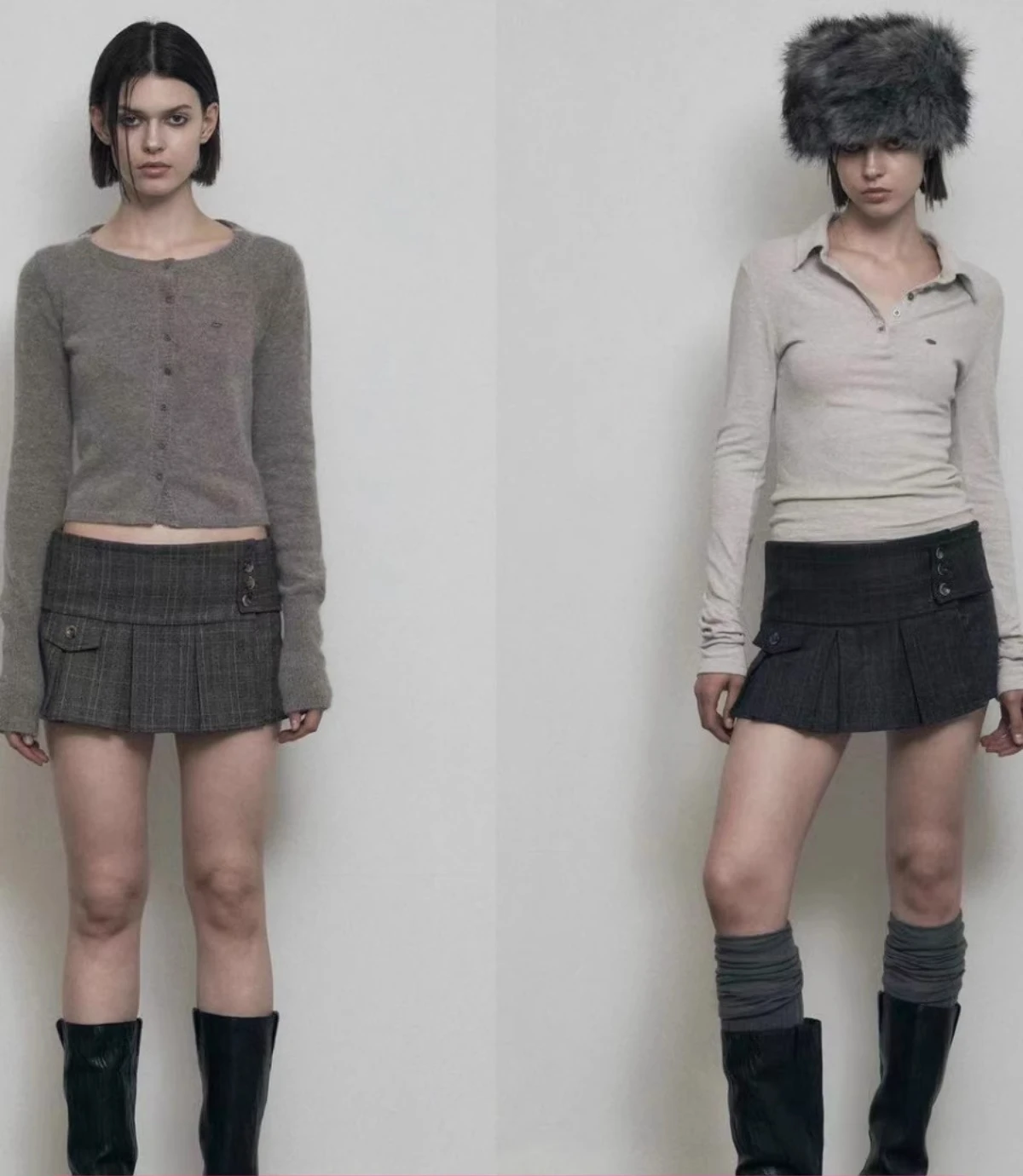 Vintage Plaid Pattern Spice Girl Mini Skirt High Waisted All Match A-line Pleated Skirt Korean Fashion Hip Hugging Y2k Skirt
Vintage Plaid Pattern Spice Girl Mini Skirt High Waisted All Match A-line Pleated Skirt Korean Fashion Hip Hugging Y2k Skirt