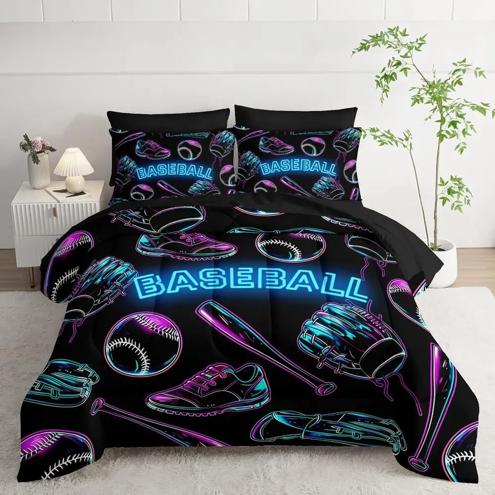7-Piece Sports-Themed Bedding Set: Sneaker Bat & Gloves Design for Twin Size with Sheets & Pillowcases
7-Piece Sports-Themed Bedding Set: Sneaker Bat & Gloves Design for Twin Size with Sheets & Pillowcases