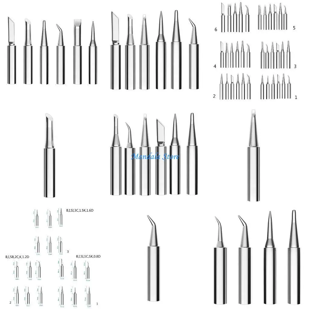 U2JC 936 Electric Soldering Iron Tip Welding Iron Head Tips Bits Set 6PCS
U2JC 936 Electric Soldering Iron Tip Welding Iron Head Tips Bits Set 6PCS