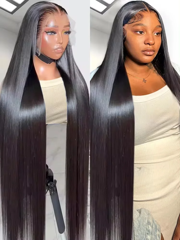 40 inch HD Transparent Bone Straight 13x6 13x4 Lace Frontal Wig 250% Preplucked Brazilian Lace Front Human Hair Wigs For Women
40 inch HD Transparent Bone Straight 13x6 13x4 Lace Frontal Wig 250% Preplucked Brazilian Lace Front Human Hair Wigs For Women