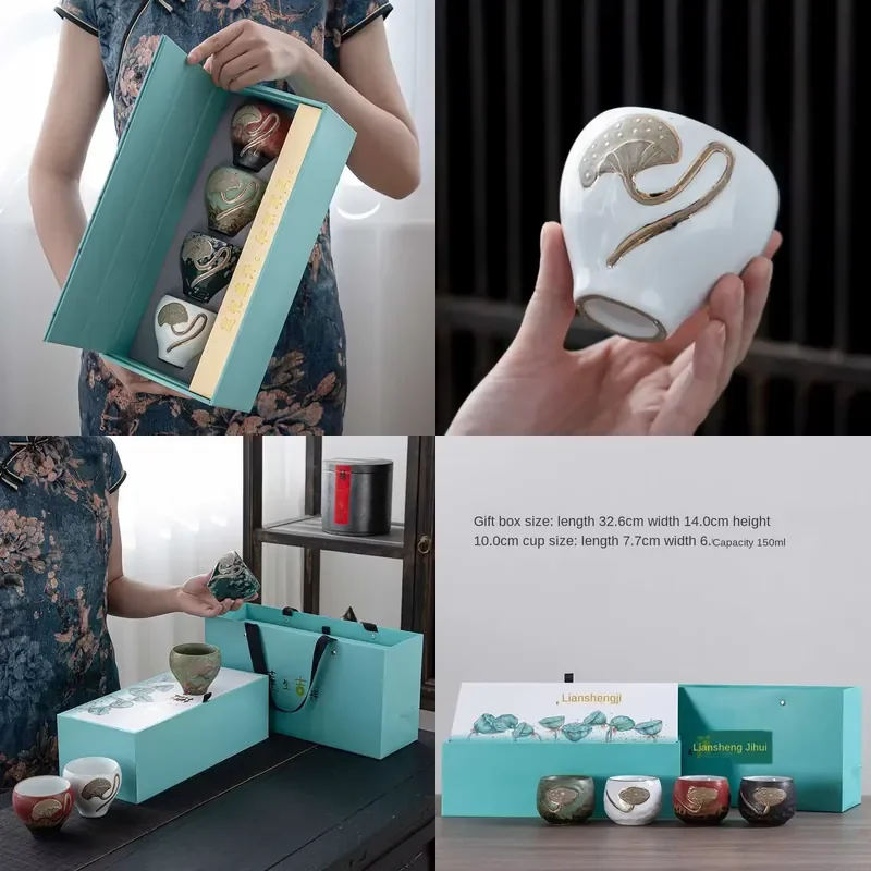 【CHIMU HOME】 Japanese Kiln Baked Ceramic Kung Fu Cup for Master Single Cup Lotus Auspicious 4 Bei Tao Zhuang
【CHIMU HOME】 Japanese Kiln Baked Ceramic Kung Fu Cup for Master Single Cup Lotus Auspicious 4 Bei Tao Zhuang
