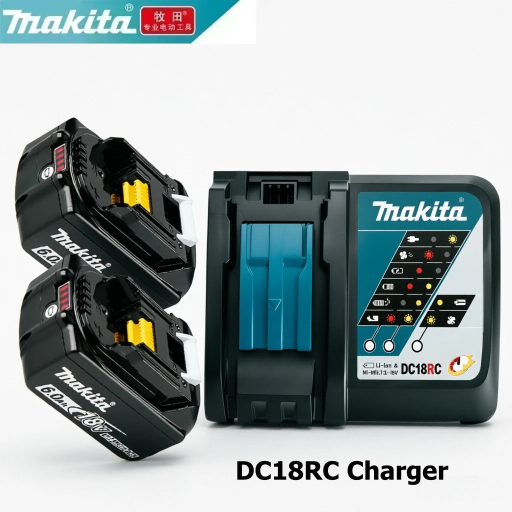 6A Fast Charger For Makita DC18RC 14.4V-18V Li-ion Battery Charger LED Display Compatible BL1860 BL1850 BL1840 BL1830
6A Fast Charger For Makita DC18RC 14.4V-18V Li-ion Battery Charger LED Display Compatible BL1860 BL1850 BL1840 BL1830