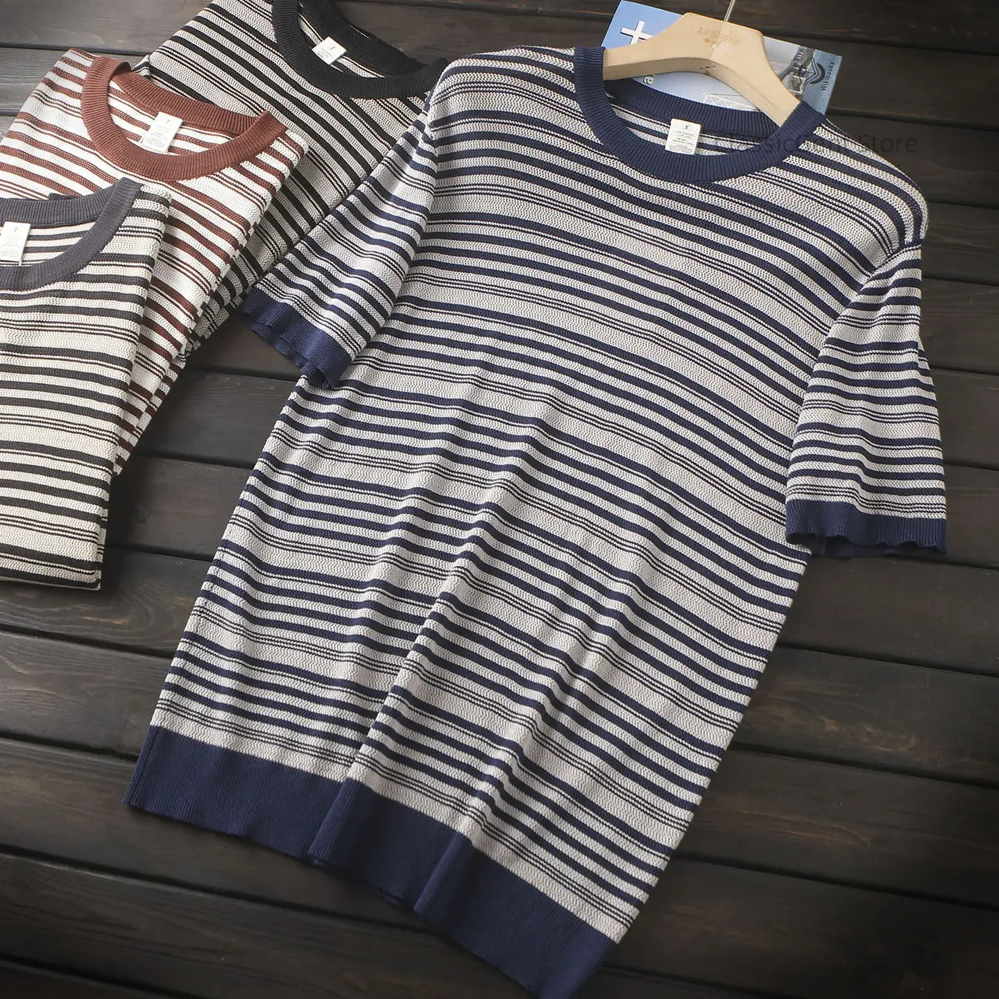 Comfortable Breathable Silk Slip Pendant Summer Men's Crew Neck Soft Elastic Hollow Knitted Short Sleeve T-Shirt
Comfortable Breathable Silk Slip Pendant Summer Men's Crew Neck Soft Elastic Hollow Knitted Short Sleeve T-Shirt