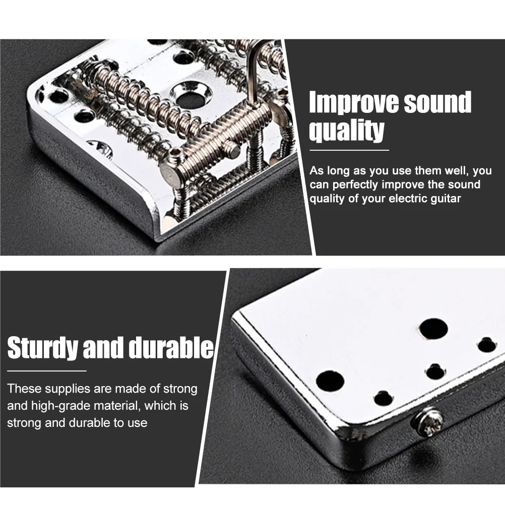 1Set Electric Guitar Metal Saddle Bridge Tailpiece Durable Guitar Parts Replacement for Sound Quality Improvement
1Set Electric Guitar Metal Saddle Bridge Tailpiece Durable Guitar Parts Replacement for Sound Quality Improvement