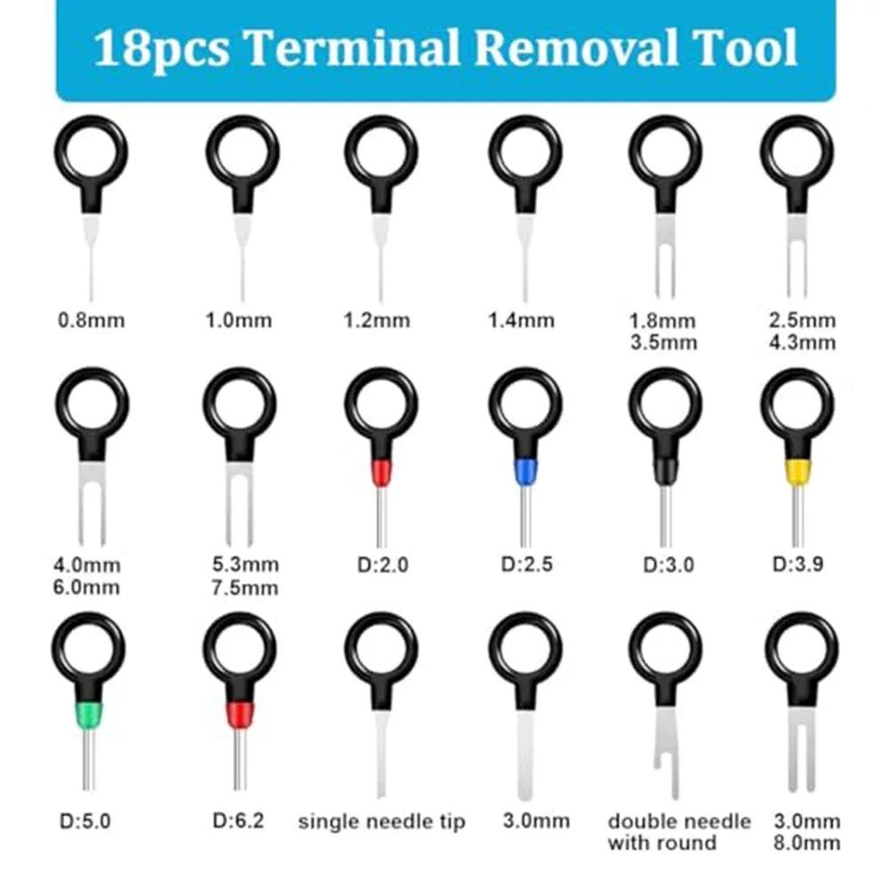 Tool Wire Terminal Tool 1/1.5/1.8/2.2/2.8/3.5mm 720Pcs Brass Material Car Electrical For Various 12V Connectors
Tool Wire Terminal Tool 1/1.5/1.8/2.2/2.8/3.5mm 720Pcs Brass Material Car Electrical For Various 12V Connectors
