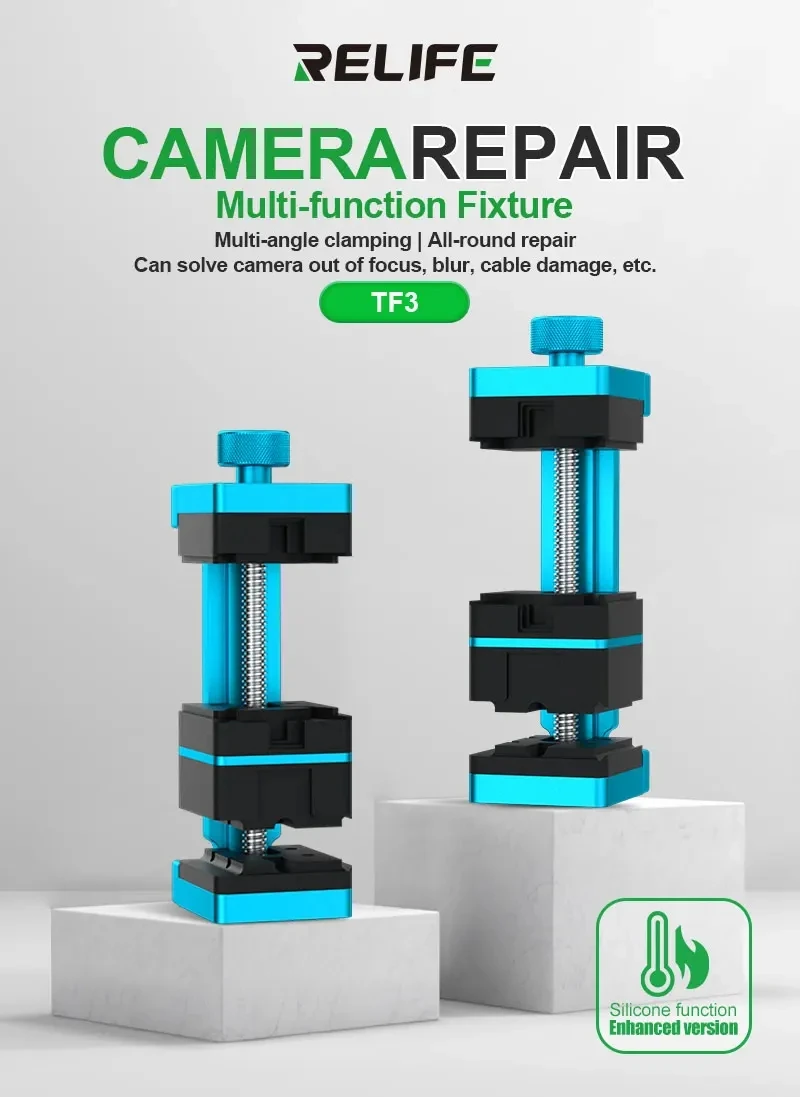 RELIFE TF3 Camera Repair Multi-function Fixture 360° Flexible Spiral Multi-angle Clamping,All-round Repair Tools
RELIFE TF3 Camera Repair Multi-function Fixture 360° Flexible Spiral Multi-angle Clamping,All-round Repair Tools