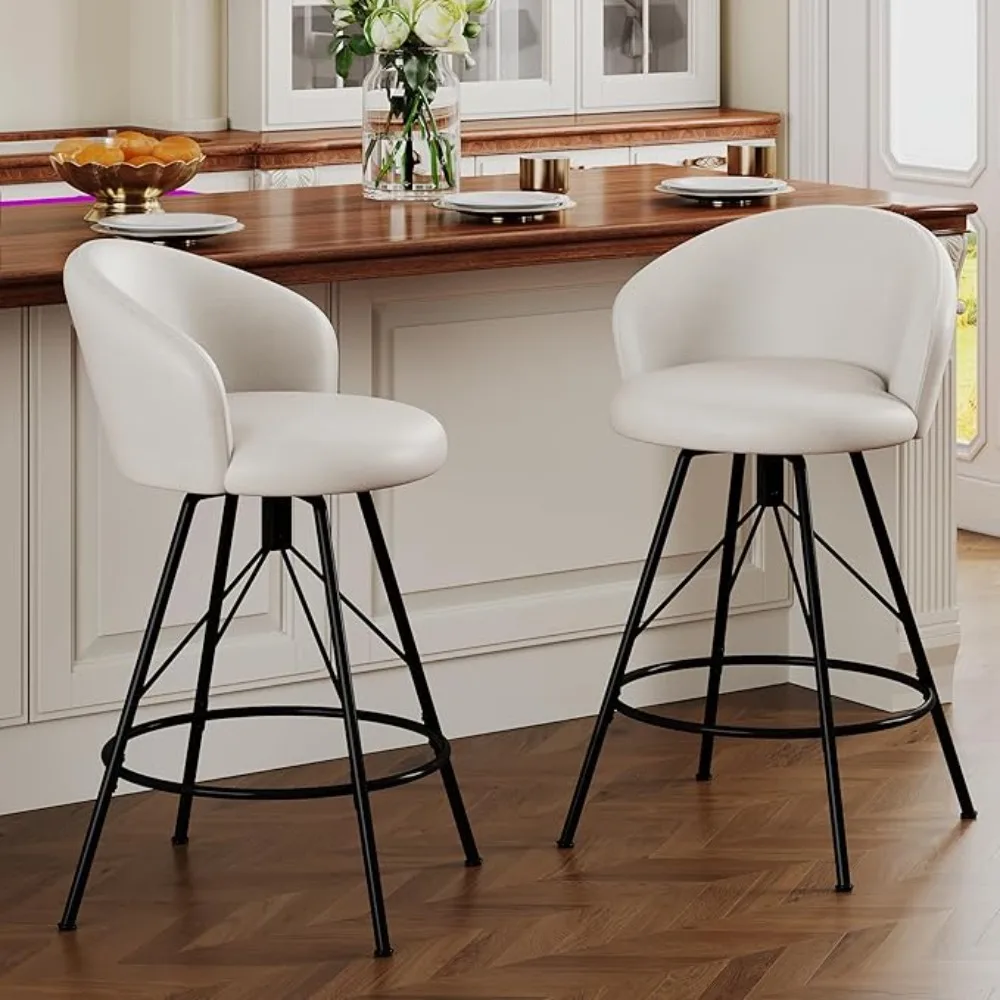 24 Inch Bar Stools Set of 2, Upholstered Barstools with Metal Legs, Counter Height Bar Stools Mordern Bar Chairs for Home Kitchen (Beige, Set of 2)
24 Inch Bar Stools Set of 2, Upholstered Barstools with Metal Legs, Counter Height Bar Stools Mordern Bar Chairs for Home Kitchen (Beige, Set of 2)