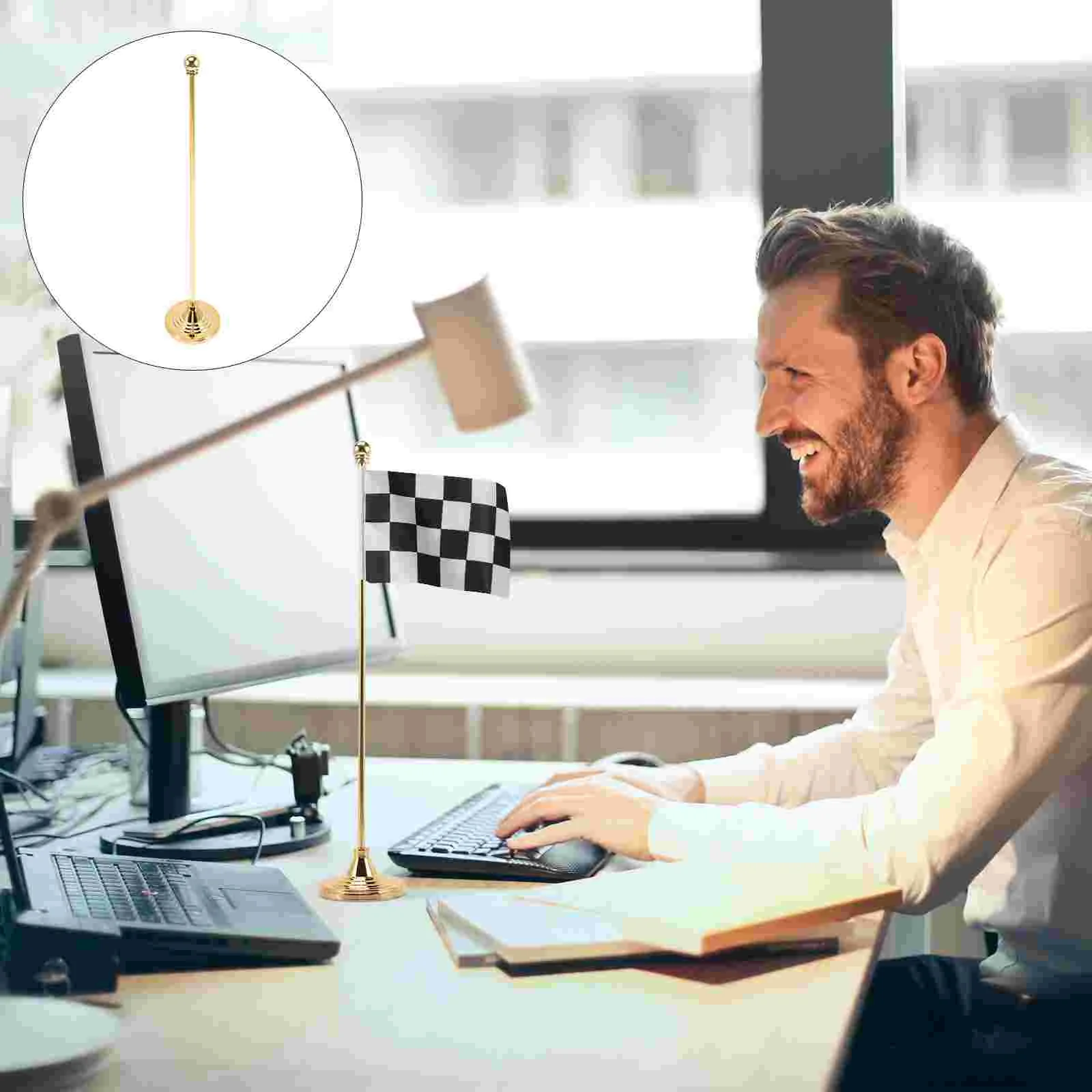 Table Flag Pole with Base Work Desk Banner Home Metal Desktop Indoor Holder Office
Table Flag Pole with Base Work Desk Banner Home Metal Desktop Indoor Holder Office