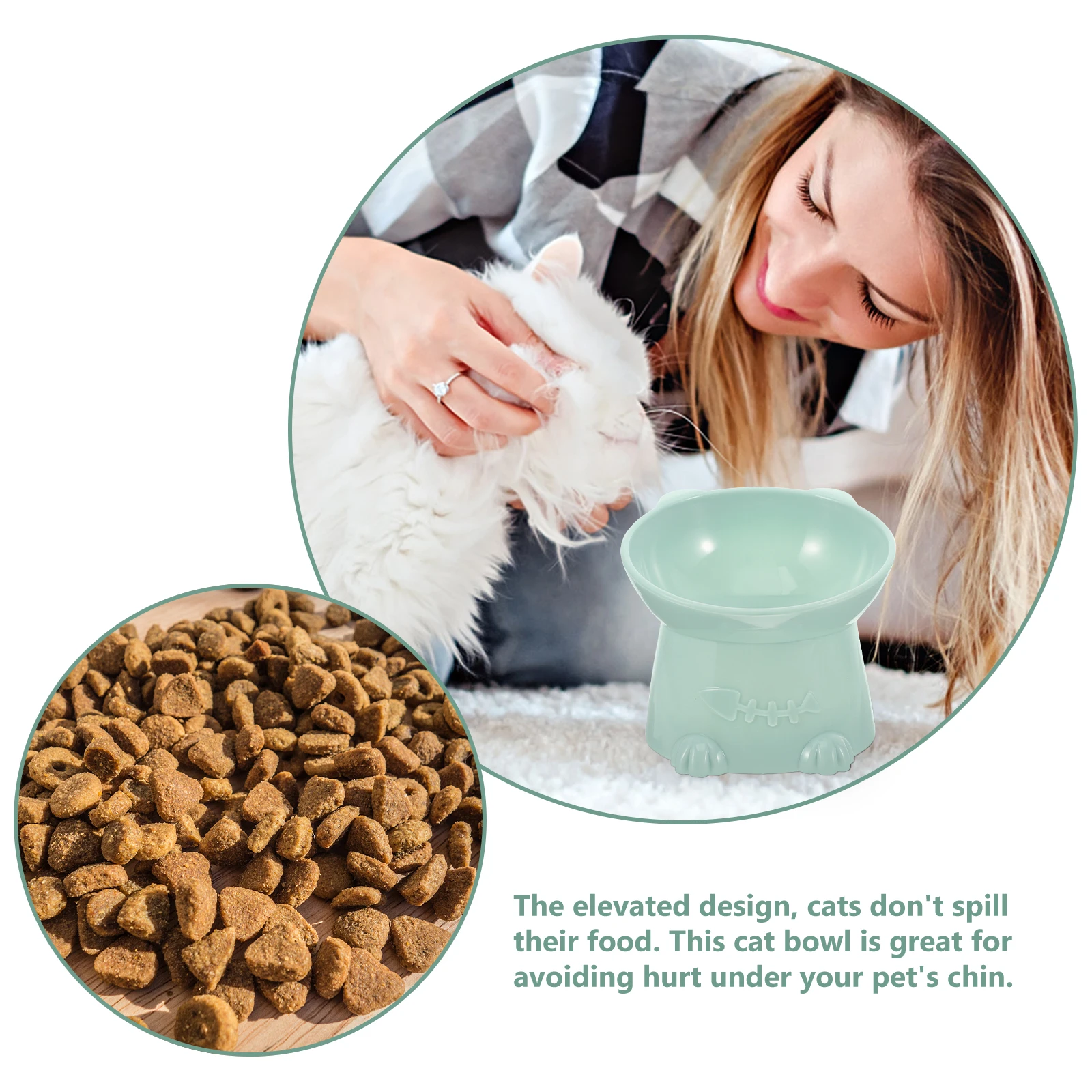 Elevated Cat Bowl Plastic Pet Feeder 6cm Blue Tilted Dog Bowls Anti Black Chin Safe Smooth Wear Resistance Practical Long
Elevated Cat Bowl Plastic Pet Feeder 6cm Blue Tilted Dog Bowls Anti Black Chin Safe Smooth Wear Resistance Practical Long