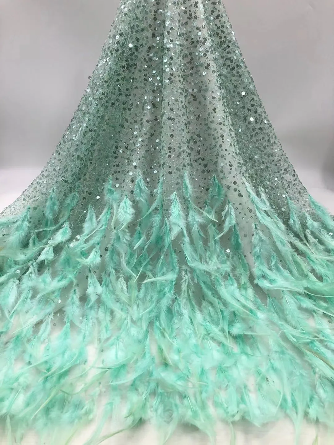 ( 3yards/pc ) high quality sequins and tube beads embroidered French net lace with fathers African tulle lace fabric FXZ025
( 3yards/pc ) high quality sequins and tube beads embroidered French net lace with fathers African tulle lace fabric FXZ025