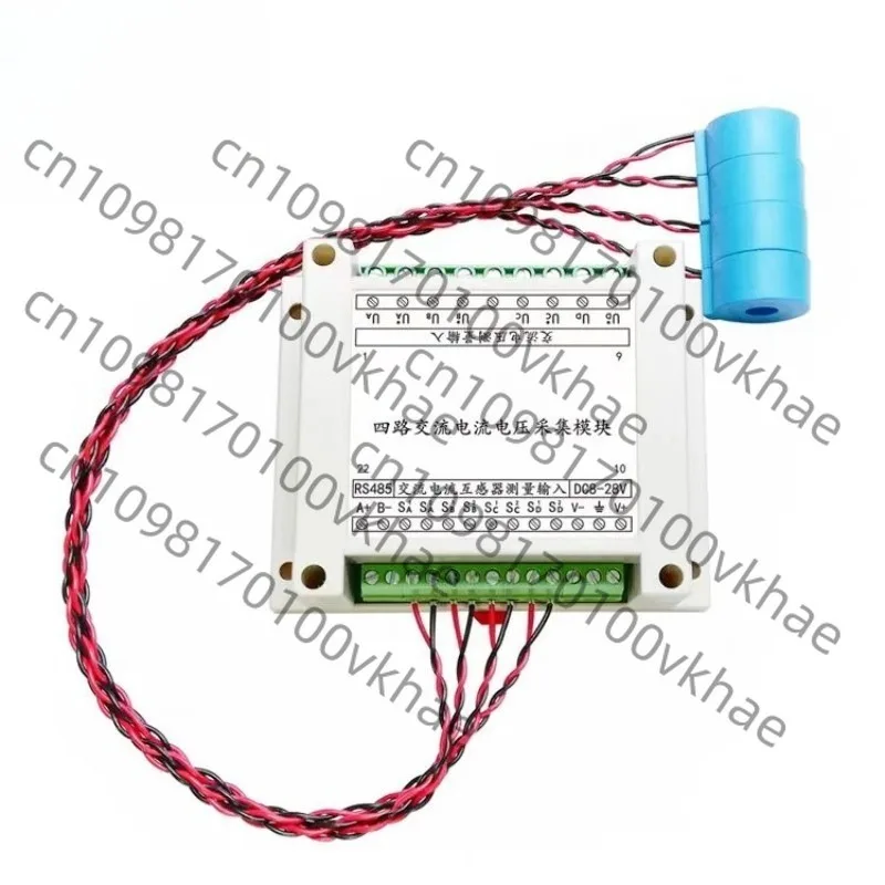 4-channel AC Current/voltage Acquisition Module: Power Measurement Transmitter Sensor with RS485.
4-channel AC Current/voltage Acquisition Module: Power Measurement Transmitter Sensor with RS485.