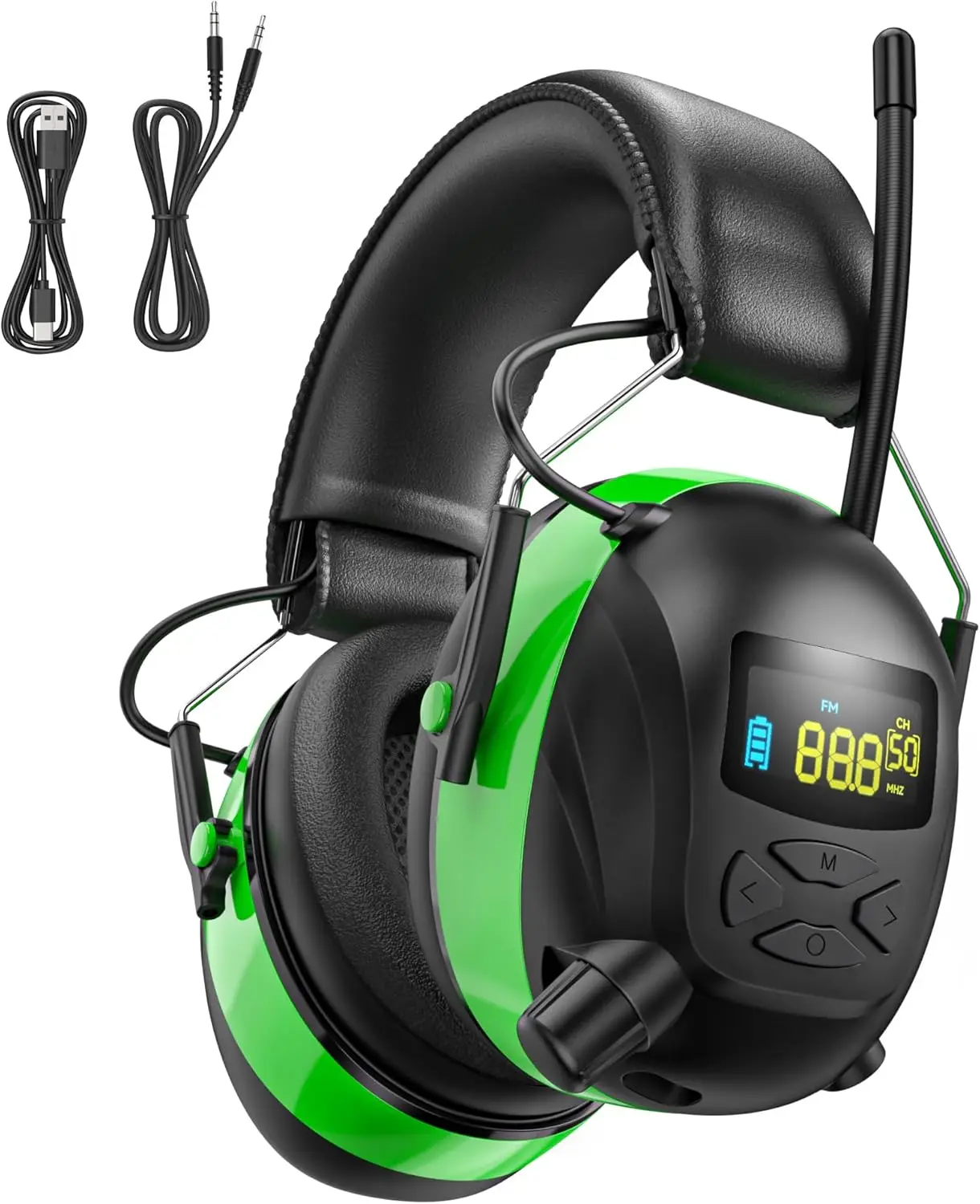 2025 AM/FM Radio Ear Protection Headphones, 120H Battery, 30dB Noise Reduction for Work Safety
2025 AM/FM Radio Ear Protection Headphones, 120H Battery, 30dB Noise Reduction for Work Safety