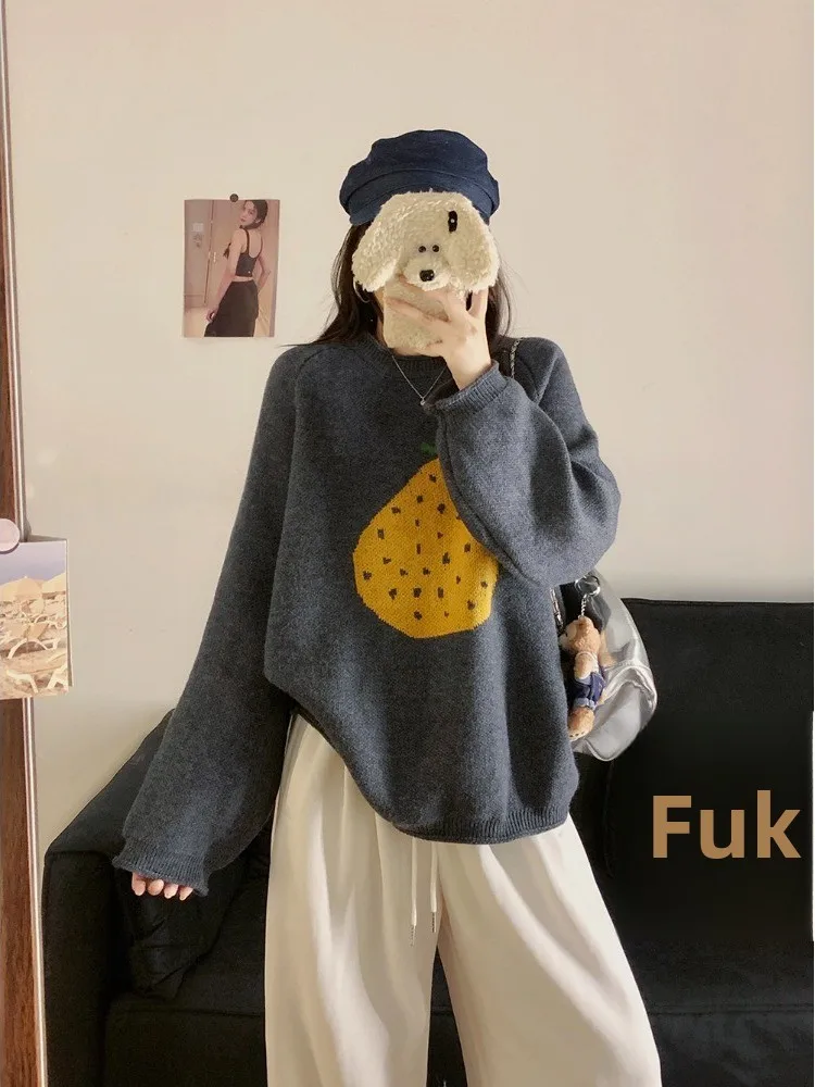 plus Size Women's Lazy Sle Casual Cartoon Embroidery round Ne Knitwear Loose Fit Versatile Autumn Winter New Arrival
plus Size Women's Lazy Sle Casual Cartoon Embroidery round Ne Knitwear Loose Fit Versatile Autumn Winter New Arrival