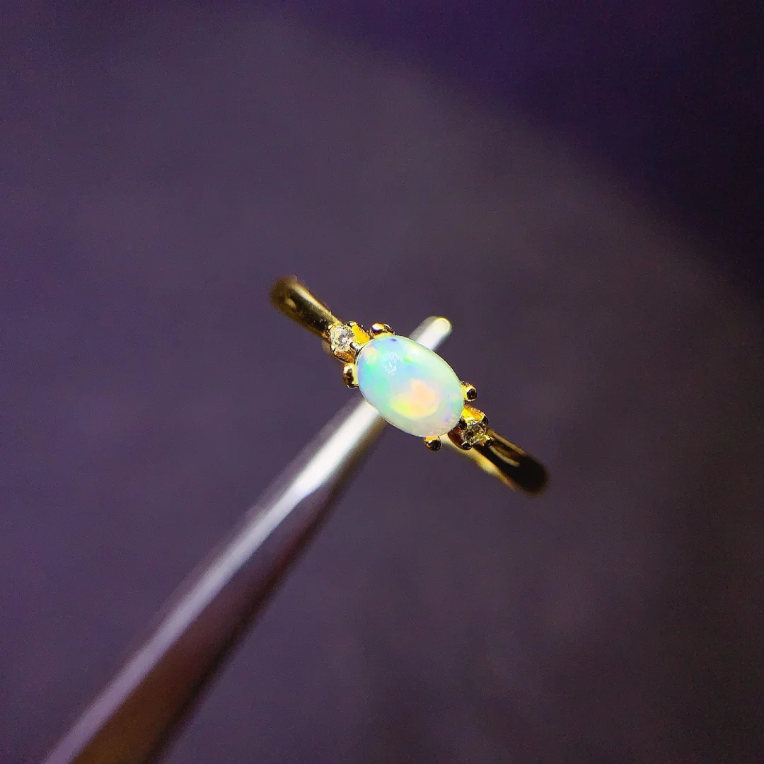 Designer Design Natural Opal Ring 4*6mm S925 Sterling Silver Inlay Ultra Clear Shine Fine Craft Elegant Stylish Daily Jewelry
Designer Design Natural Opal Ring 4*6mm S925 Sterling Silver Inlay Ultra Clear Shine Fine Craft Elegant Stylish Daily Jewelry