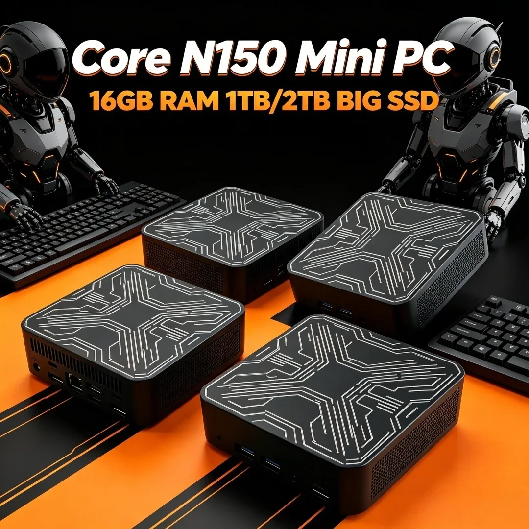 2026 Durable Core N150 Mini PC Portable BT5.2 WIFI6 16GB RAM 1TB/2TB SSD Fast Business Light Gaming
2026 Durable Core N150 Mini PC Portable BT5.2 WIFI6 16GB RAM 1TB/2TB SSD Fast Business Light Gaming