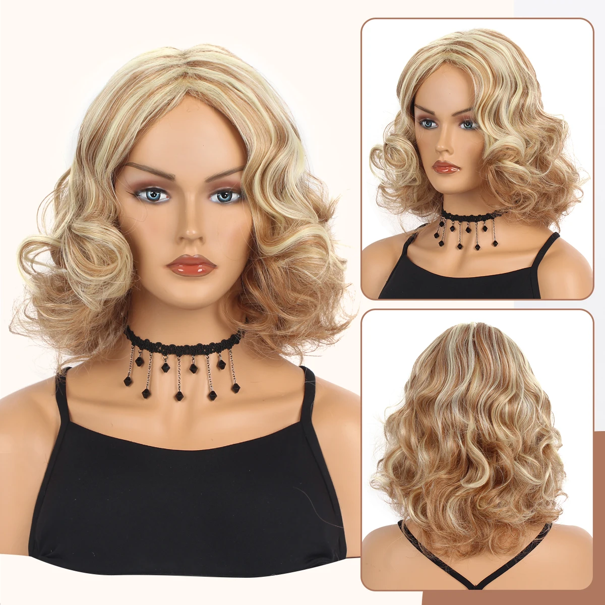 14 Inch Long Curly Blond Brown Wigs Synthetic Wigs Women's Wigs For Daily Or Cosplay Use
14 Inch Long Curly Blond Brown Wigs Synthetic Wigs Women's Wigs For Daily Or Cosplay Use