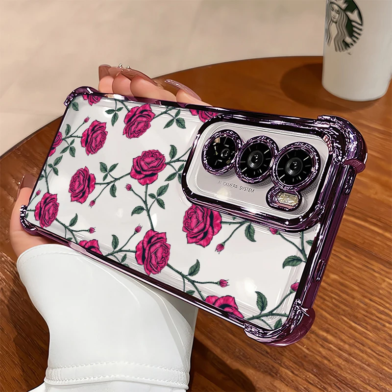 Phone Case For OPPO Reno 15 Pro 15C 14F 14 Pro 15F Luxury Floral Pattern Shockproof Plating Silicone Transparent Bumper Cover
Phone Case For OPPO Reno 15 Pro 15C 14F 14 Pro 15F Luxury Floral Pattern Shockproof Plating Silicone Transparent Bumper Cover