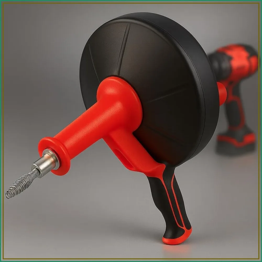 42 FT Drain Snake, Manual or Powered, Plumbing Snake with Drill Adapter, Unclog Sink Drain Tool for Toilet, Shower, Kitchen, Sink, Red
42 FT Drain Snake, Manual or Powered, Plumbing Snake with Drill Adapter, Unclog Sink Drain Tool for Toilet, Shower, Kitchen, Sink, Red