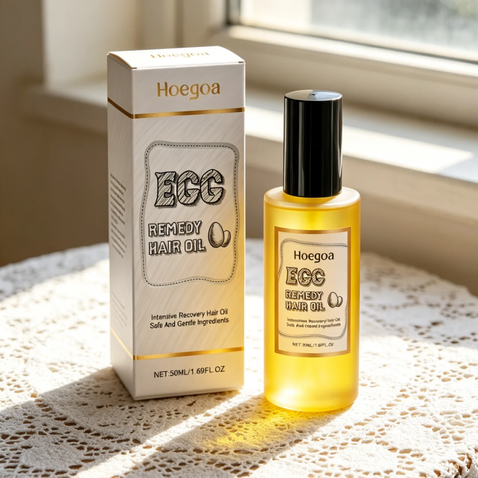 Hoegoa Egg Remedy Hair Oil Long Lasting Moisturizing Deeply Nourishing Reduce Frizz Repair Damaged Volumizing Hair Care Oil 50ml
Hoegoa Egg Remedy Hair Oil Long Lasting Moisturizing Deeply Nourishing Reduce Frizz Repair Damaged Volumizing Hair Care Oil 50ml