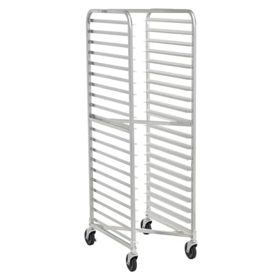 Commercial Fully Welded Nesting 20-Tier Aluminum End Load NSF Bun/Sheet Pan Rack for Bakeries Caterers Kitchens Restaurants Sil
Commercial Fully Welded Nesting 20-Tier Aluminum End Load NSF Bun/Sheet Pan Rack for Bakeries Caterers Kitchens Restaurants Sil