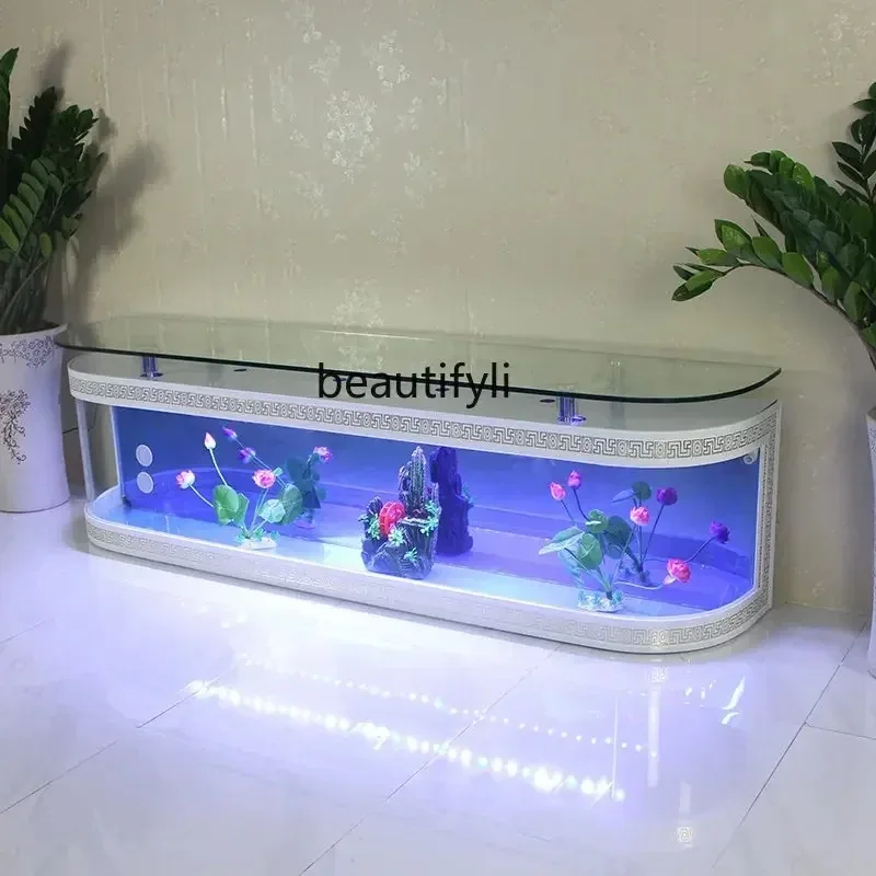 R cc182R11 Fish Tank TV Cabinet Home Living Room Independent European Style Glass Aquatic Plants Ecological Pot Change Water
R cc182R11 Fish Tank TV Cabinet Home Living Room Independent European Style Glass Aquatic Plants Ecological Pot Change Water