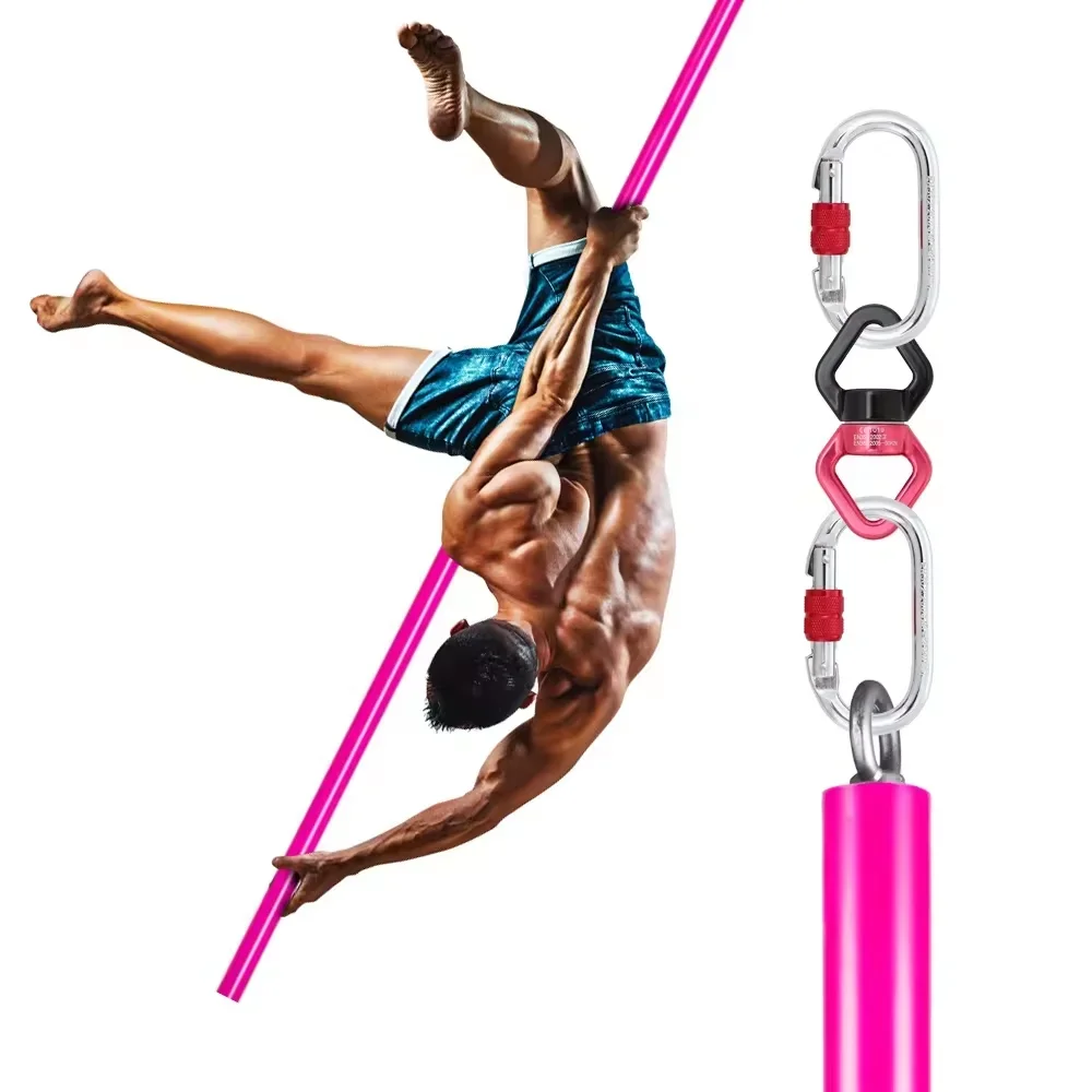 Pink Silicone Portable Suspension Fitness Dancing Pole Aerial Hanging Flying Dance Pole Suitable for Yoga Swing Rig As Well
Pink Silicone Portable Suspension Fitness Dancing Pole Aerial Hanging Flying Dance Pole Suitable for Yoga Swing Rig As Well