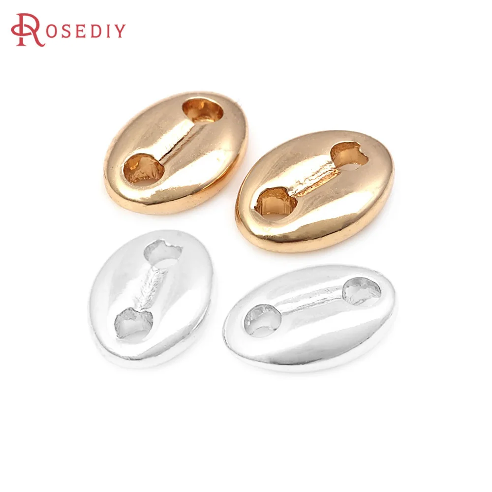 18K Gold Color Brass 2 Holes Oval Bracelets Beads Spacer Beads Necklace Jewelry Diy Accessories Making Supplies
18K Gold Color Brass 2 Holes Oval Bracelets Beads Spacer Beads Necklace Jewelry Diy Accessories Making Supplies