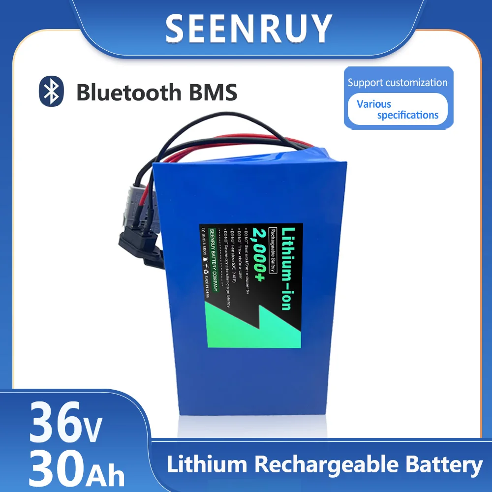 3.7v SEENRUY 36V 30Ah Lithium Battery with 30A BMS for 1500W Motor Electric Motorcycle Go Cart+5A Charger
3.7v SEENRUY 36V 30Ah Lithium Battery with 30A BMS for 1500W Motor Electric Motorcycle Go Cart+5A Charger