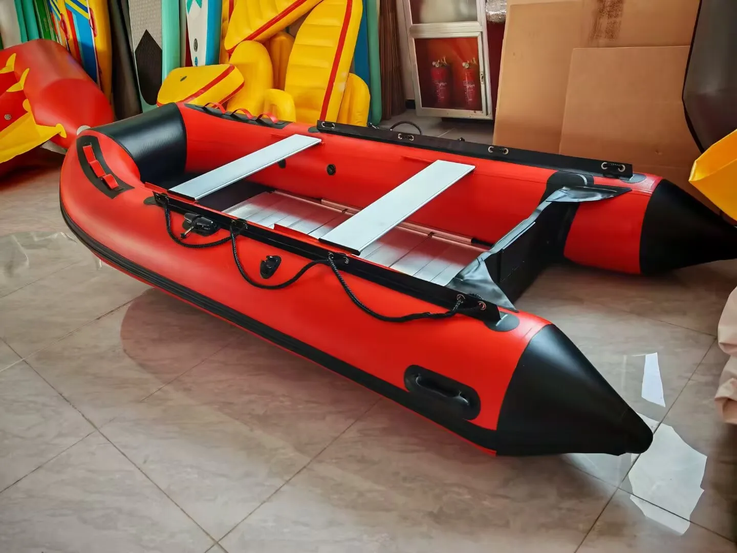 3.6m 3.8m PVC Inflatable Rescue Boat Portable Fishing Boat /Lifeboat Took 4-6 Persons Driving in Lake, River and Offshore Sea
3.6m 3.8m PVC Inflatable Rescue Boat Portable Fishing Boat /Lifeboat Took 4-6 Persons Driving in Lake, River and Offshore Sea