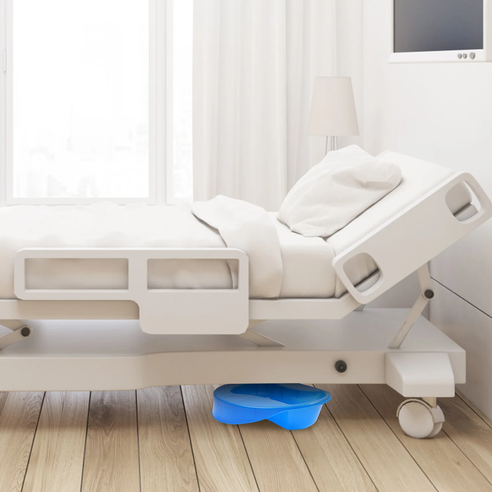 1Pcs Thickened Plastic Bed Squatting Pan Durable Household Bedpan for Elderly Patients Portable Convenient Bedpan for Recovery 
1Pcs Thickened Plastic Bed Squatting Pan Durable Household Bedpan for Elderly Patients Portable Convenient Bedpan for Recovery