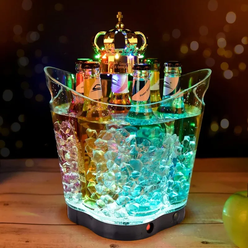 Ice Bucket - Portable Colorful Gradient Ice Bucket 6 Liter,Great for Home Bar, Chilling Beer, Champagne and Wine
Ice Bucket - Portable Colorful Gradient Ice Bucket 6 Liter,Great for Home Bar, Chilling Beer, Champagne and Wine