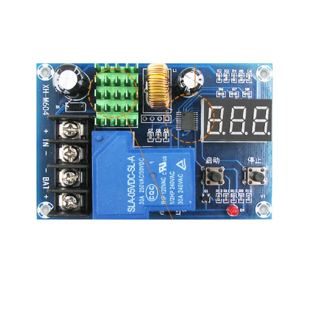 XHM604 Battery Charger Control Module with Factory Reset Function and Relay for 6 to 60 Volt Battery Protection
XHM604 Battery Charger Control Module with Factory Reset Function and Relay for 6 to 60 Volt Battery Protection