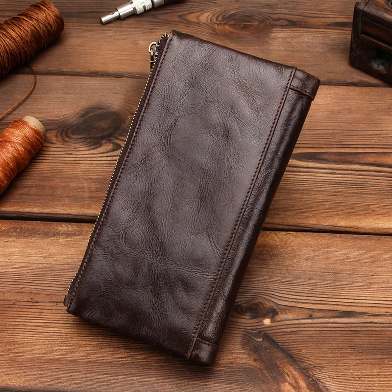Long Wallet Men Genuine Leather Purse Wallets RFID Blocking Clutch Bag Card Holder Coin Purses Zipper Phone Pocket
Long Wallet Men Genuine Leather Purse Wallets RFID Blocking Clutch Bag Card Holder Coin Purses Zipper Phone Pocket
