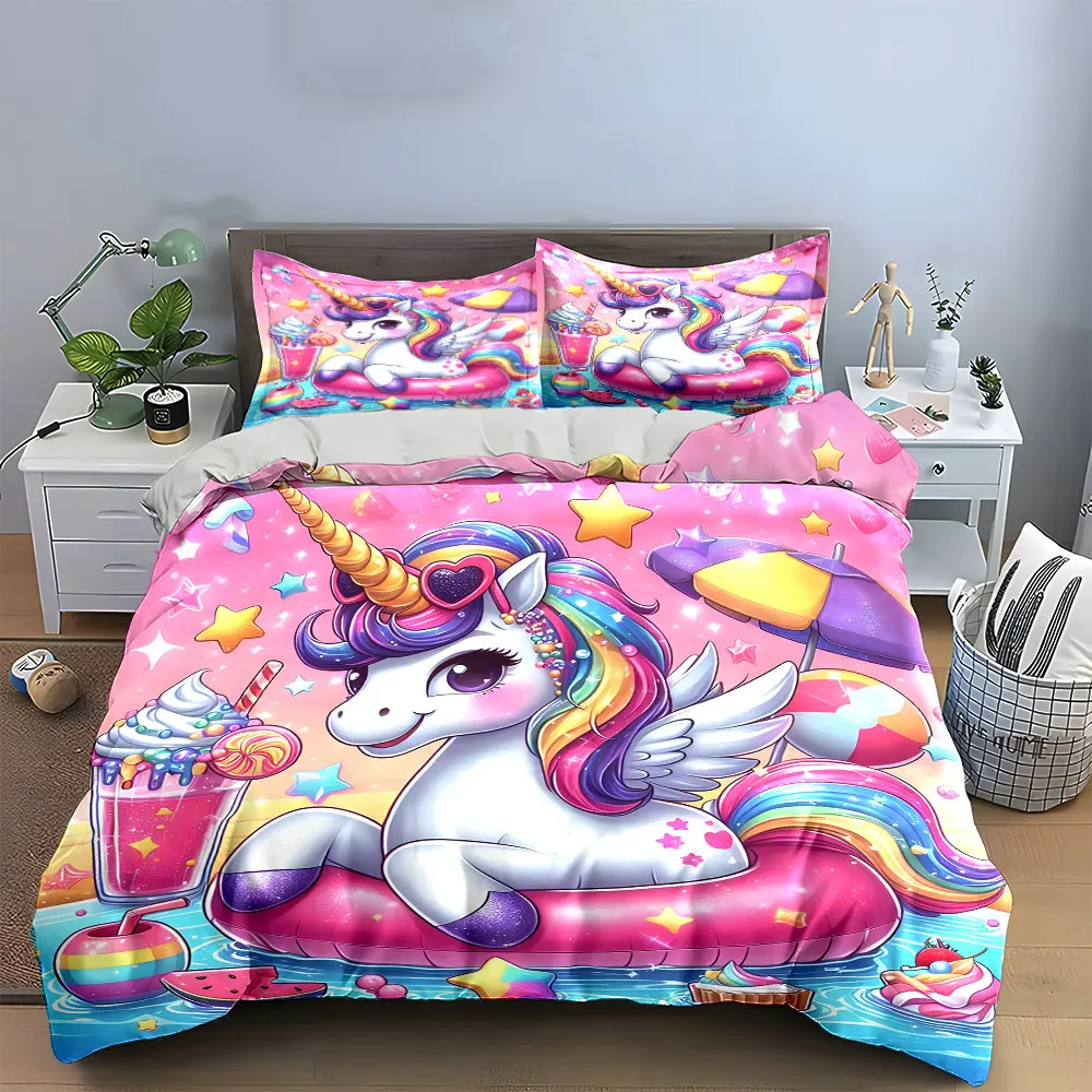 Unicorn Pool Party Set Multiple sizes kid's and adults' bedroom Exquisite 3PC bedding set, gift
Unicorn Pool Party Set Multiple sizes kid's and adults' bedroom Exquisite 3PC bedding set, gift