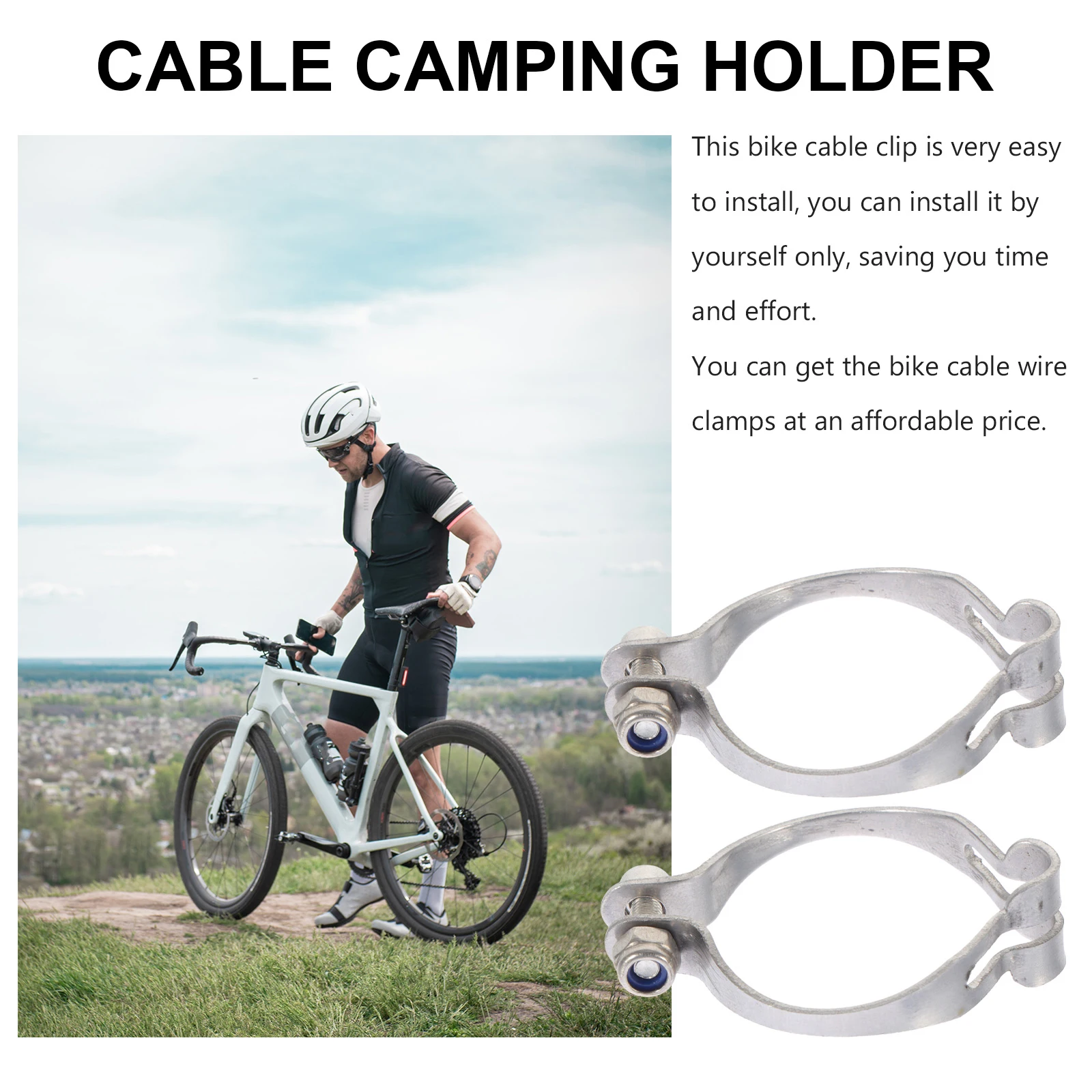 2 Pcs Cable Clips Cycling Brake Wires Clip Steel Wire Brake Line Organizer Durable Material Easy Install Accessories
2 Pcs Cable Clips Cycling Brake Wires Clip Steel Wire Brake Line Organizer Durable Material Easy Install Accessories