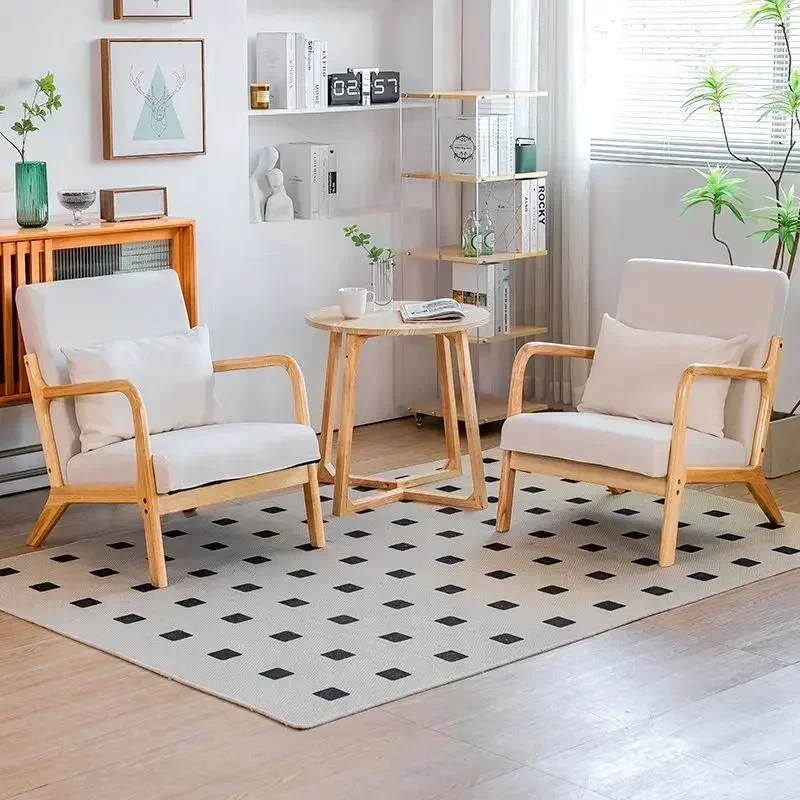 Nordic single small sofa combination small apartment rental house living room balcony fabric sofa log lazy sofa chair
Nordic single small sofa combination small apartment rental house living room balcony fabric sofa log lazy sofa chair