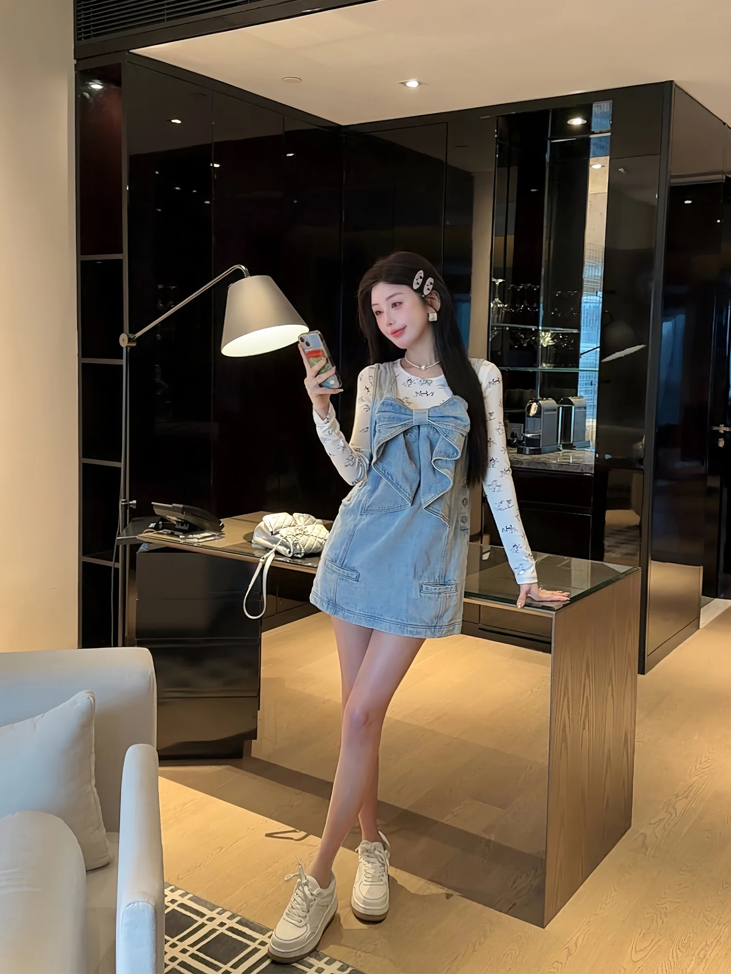 Женский джинсовый комбинезон LADIES FIRST Sweet Sle Cute 3D с квадратным воротником и узлом, модель L3520, юбка А-силуэта, для повседневной носки, весна
Женский джинсовый комбинезон LADIES FIRST Sweet Sle Cute 3D с квадратным воротником и узлом, модель L3520, юбка А-силуэта, для повседневной носки, весна
