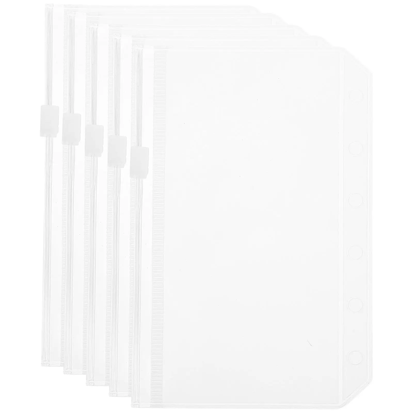 5 Pcs Transparent File Bags PVC Binder Pouches Six holes Loose Leaf Zipper Pockets Folder Storage Document ganizers
5 Pcs Transparent File Bags PVC Binder Pouches Six holes Loose Leaf Zipper Pockets Folder Storage Document ganizers
