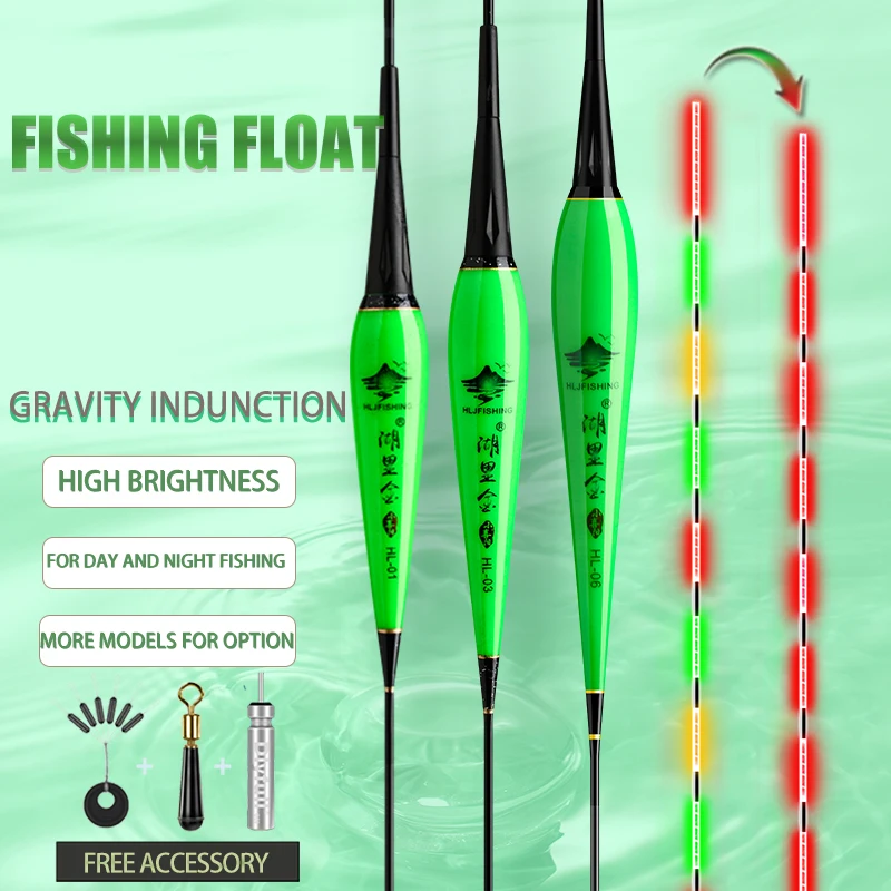 New Fishing Float Gravity Sensor LED Electric Luminous Floaters Smart Ic Build-in High Brightness Day-Night Dual-Use
New Fishing Float Gravity Sensor LED Electric Luminous Floaters Smart Ic Build-in High Brightness Day-Night Dual-Use